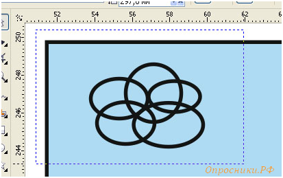 CorelDraw элипс